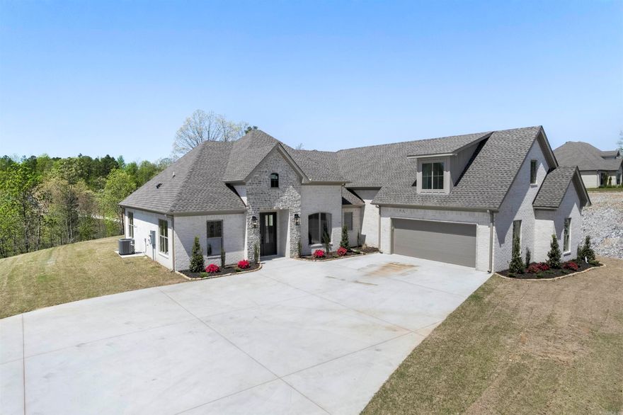 $15,000 in CLOSING COSTS WITH ACCEPTABLE OFFER. Don't miss your opportunity to own this stunning new home in the almost built out gated development of Glenwood Springs. This beauty features a flowing open floor plan with three beds an executive office downstairs. Upstairs you will find another bedroom with a full bath that could also be used as a bonus room. This elegantly layed out design features an open formal dining room and an amazing kitchen with a large island and breakfast room. You will love the quartz tops, appliances and oversized pantry. Primary suite is spacious, and the bath and closet are to die for. Nice, covered patio and more sitting on over two acres. Agent see remarks.