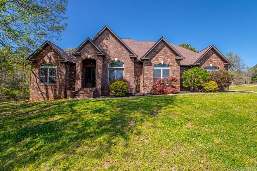 Here is a unicorn for Saline County.  A 3,600sf 5 bed 3.5 Bath house sitting on 2.65 acres in a gated subdivision.  This house is at the back of established River Ridge Estates it is a 1 owner that custom built it in 2010.  The open concept of the kitchen to the living and dinning makes it ideal for entertaining or just to spread out. Nice Butlers pantry.  Huge primary bedroom, and an even more grand bonus room.  And outdoor porch with fireplace with wood ceiling is perfect for relaxing.  Security system with outside cameras.   Make your appointment today.  See agent remarks.