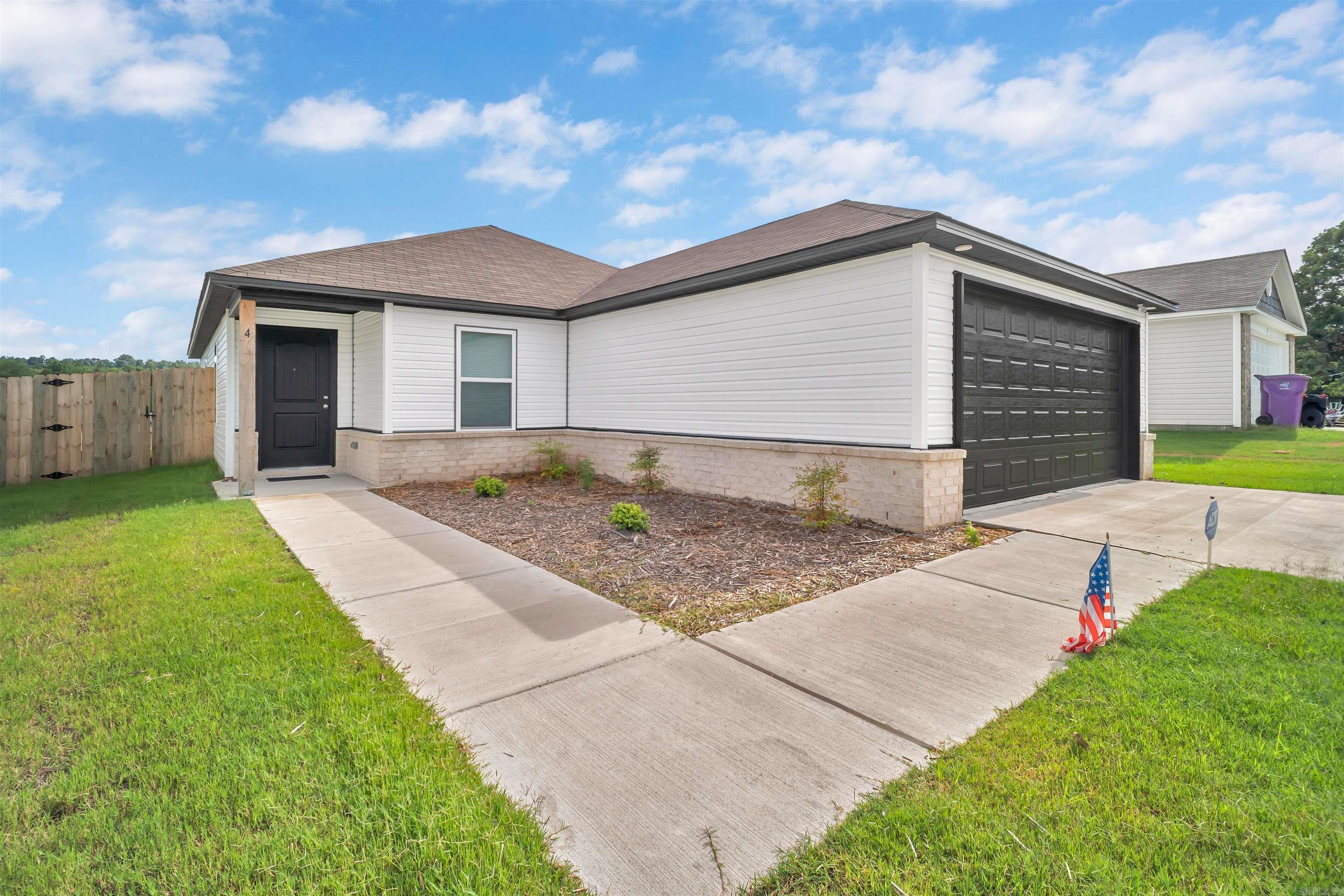 Come see this beautiful new 4 bedroom and 2 bathroom home built in 2024!! This home features an open and split floor plan and an expansive living room with a raised ceiling. Enjoy a gorgeous kitchen fully equipped with energy-efficient appliances, ample counter space, and a roomy pantry. Don't forget to check out the amazing fully fenced backyard!! AGENT SEE REMARKS