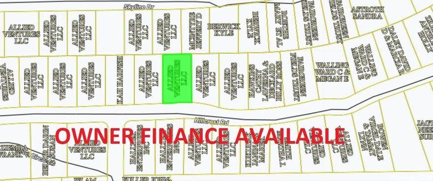 Owner-finance or cash. Area has water tap-in available, septic needed, propane needed, power available and great area amenities. Great for cabins & Airbnb investors. Simple owner-finance terms. Owner/Agent. Discount for purchasing 10 or more lots. PARCEL #800-05658-000