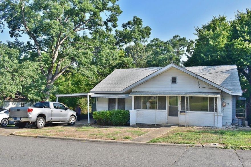 LOCATION, LOCATION, LOCATION.  This cozy home is situated on two lots conveniently located near everything a family needs.  It is perfectly priced to show your renovation abilities with great investment potential. Being sold 'AS-IS', 'WHERE-IS'.  All offers require earnest money and proof-of-fund for cash sales.