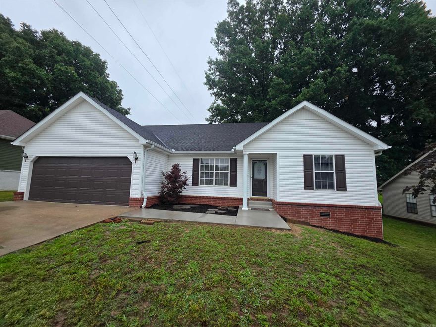 This New listing has been Totally Remodeled. It is three Bedrooms with two of those being Master Suites and Three Baths and one of those is Handicapped accessible. Oversized Living room and it opens up to the dining area. Two Car Garage, small Private fenced back yard with a large deck, totally updated.  Freshley Painted and New Luxury Vinyl plank flooring thoughout. Roof was replaced within the last year.  New Vanities. Privare backyard views of the fields. Located at the end of a cul-de-sac.