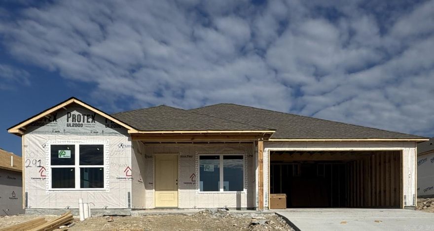 Discover the captivating Carnegie II plan, distinguished by its inviting covered entryway and beautifully landscaped front yard that exudes curb appeal. This thoughtfully designed home encompasses 4 bedrooms and 2 bathrooms, providing ample space for comfort and privacy. The spacious living room offers a welcoming environment for relaxation and gatherings. The kitchen is a chef's delight, equipped with energy-efficient appliances, abundant counterspace, and a convenient pantry for storage. The adjacent laundry room, situated just off the garage, ensures practicality for families of any size. The master suite includes a luxurious walk-in closet, enhancing the home's appeal and functionality. Explore more about this remarkable home today!    **SEE SHOWING REMARKS & AGENT REMARKS FOR IMPORTANT INFORMATION**