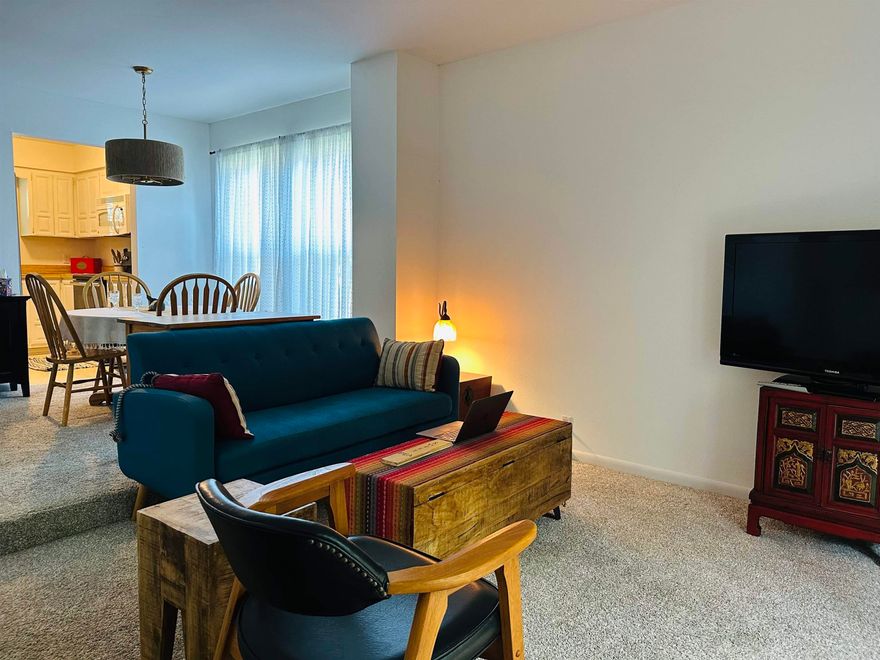 End unit directly across from the entrance to the Marina and cafe on Lake DeSoto. Furnished if desired. Across from the Waypoint and Los Lagos Townhomes entrance. Easy access to the Main Gate. This unit could be a rental unit or enjoy while downsizing. Near 1200 square feet with half a bath upstairs with the living room, dining and kitchen. Both bedrooms and full bath are downstairs with separate laundry room/storage. Balcony and deck with yard access. Near Pickleball, DeSoto Beach, Playground, Walking Trails, shopping and more. Parking is not assigned but 2 spaces avail. most all the time in front of the unit. Onsite trash and mailboxes. Live in the Ouachita National Forest and enjoy the nature and peace for an affordable price, sellers loss is buyers gain on this unit!