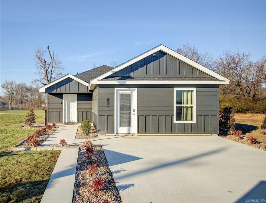 Exquisite Elkins plan in Moonlight Meadows, located in Ward, AR! TThese new construction homes feature modern finishes for comfortable living!  Homes will have LVP flooring and carpet.  In the kitchen and bathrooms, you’ll find beautiful granite countertops. Each home will feature Hardie® siding per plan. These homes come with a programmable thermostat! 10-year limited Homebuyer’s Warranty! Photos may be stock photos, representative of plan only and may vary as built. Annual taxes is an estimate. Taxes are TBD. HOA fees $300! $75 HOA transfer fee. Special Improvement Tax of $495 annually.