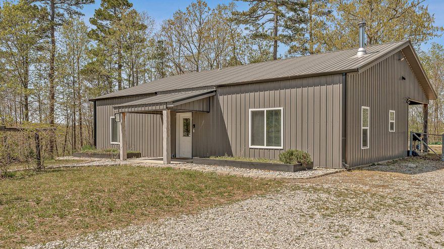 A rare property with unlimited opportunities. This gorgeous shop house rests on 43.01 stunning, rolling acres high a top of Crowley's Ridge.2 bedrooms 1 full bath of rustic elegance this estate is sure to please from its open floor plan, to its wood burning stove it has it all and located just 12 minutes from Jonesboro off of highway 351. An automated Generac generator, LED flood lights, hot/ cold exterior hookups, fenced backyard, garden area, covered front and back porches, spray foam insulation, and all the amenities. Atv trails are located throughout the property as well as 2 established food plots. Wildlife roams everywhere. A perfect home for the outdoorsman that feels so secluded and serene just minutes from city amenities