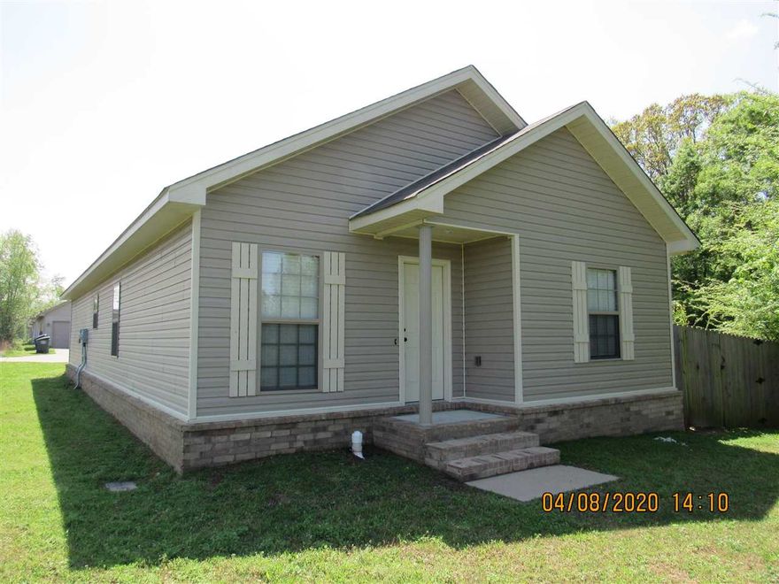 Well maintained 3 bedroom home close to I-40, split bedroom plan, stained concrete floors throughout, all kitchen appliances including refrigerator, separate laundry room with hook-ups, 2 inch blinds throughout, all electric home on Conway Corp, rear entry 2 car garage, small fenced area, no pets.