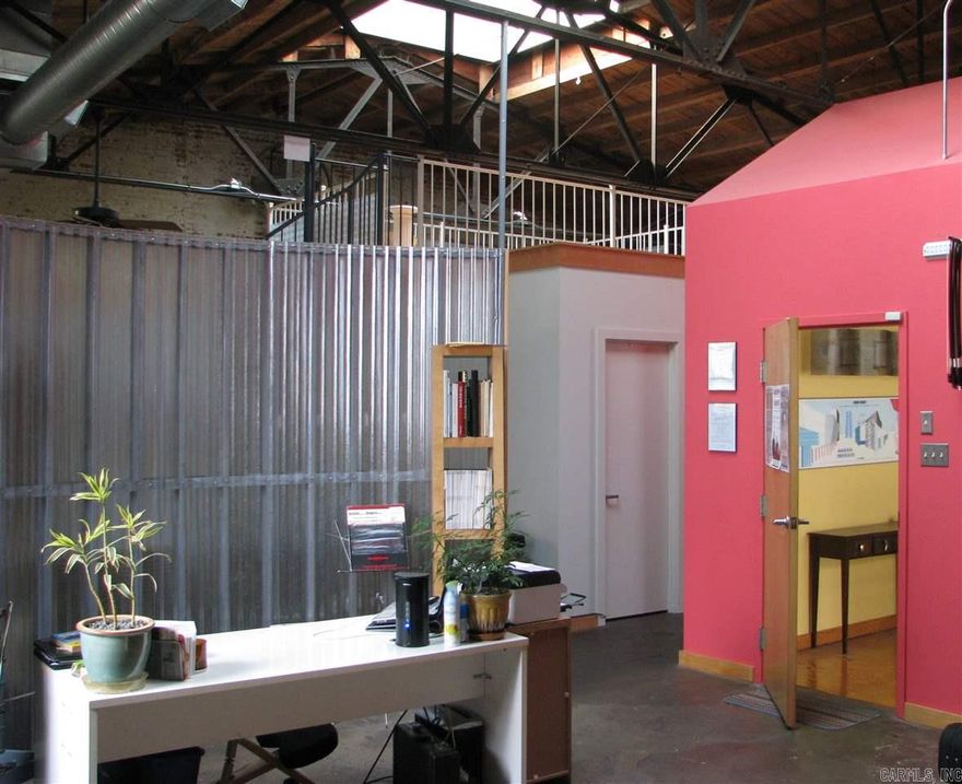 Awesome opportunity to a part of the incredible SOMA recreational and business district!   Industrial style warehouse space with reception area, full kitchen, bath, loft, and conference room.