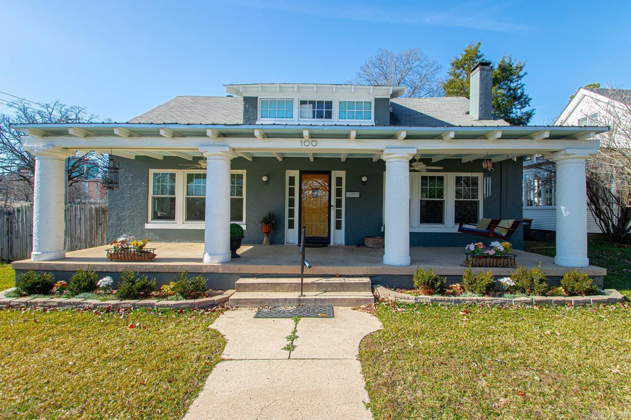 Welcome to this beautifully updated historic Craftsman home in Hillcrest! This charming residence features a large kitchen with granite countertops, state-of-the-art appliances, and neutral colors throughout. The formal living room boasts stunning built-ins, while the spacious office offers large windows for natural light. Step outside to a wonderful backyard with a rare private gated entrance to parking, a sought-after feature in Hillcrest. This backyard has amazing space and the kids can enjoy the skateboarding ramp and you have a huge shed to store your equipment. Upstairs, the bonus room is perfect for a home theater, playroom, or library. Relax on the inviting front porch, ideal for enjoying mornings or evenings. Plus, you're just minutes from fantastic local restaurants, shopping, and walking distance to Pulaski Heights Middle School. A perfect blend of historic charm and modern convenience! Want to know more about owner finance? Contact me today!