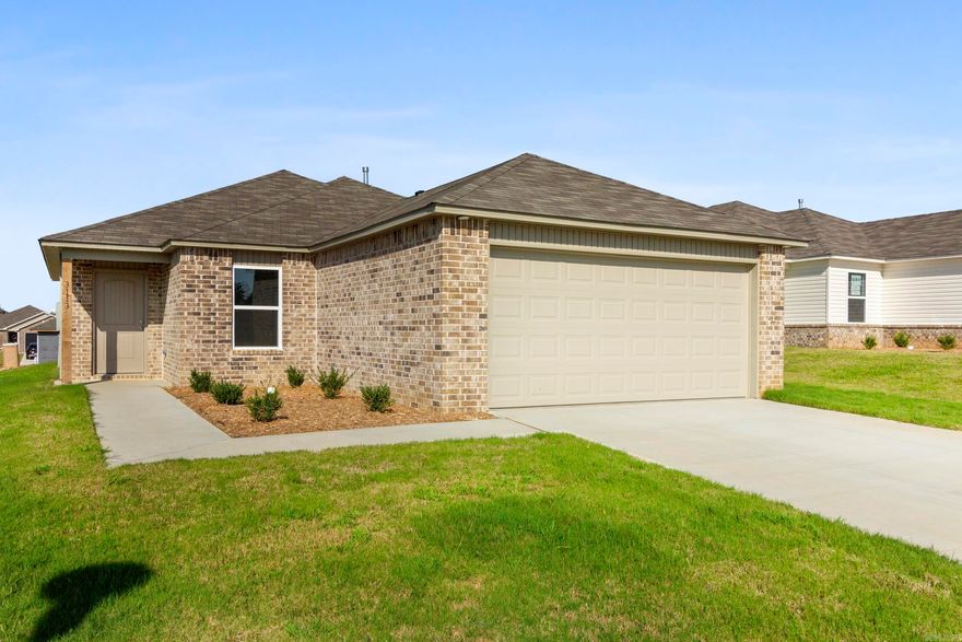 The Armstrong II plan is a crowd pleaser - come tour it today! Bedrooms 2 & 3 are just steps from their shared hallway Bathroom and the Laundry Room for ultimate convenience. The Master Bedroom in this plan is generously sized.   Valuable upgrades included in this home: soaker tub/shower combo in Master Bath, plumbing faucet upgrade 2, 8" deep Kitchen sink, gas furnace upgrade, door bell, flush laminate bar top in Kitchen, Luxury Vinyl Plank flooring in wet areas and Living Room and adjacent hallways, raised ceilings in Living Areas per municipal requirements, fiberglass exterior doors, Cheyenne style doors, baseboards level 2, full sod, stainless steel appliance package.    *** AGENTS, PLEASE SEE SHOWING REMARKS OR AGENT REMARKS FOR VERY IMPORTANT INFORMATION. ***  THIS HOME IS SCHEDULED TO BE COMPLETE IN LATE JULY.