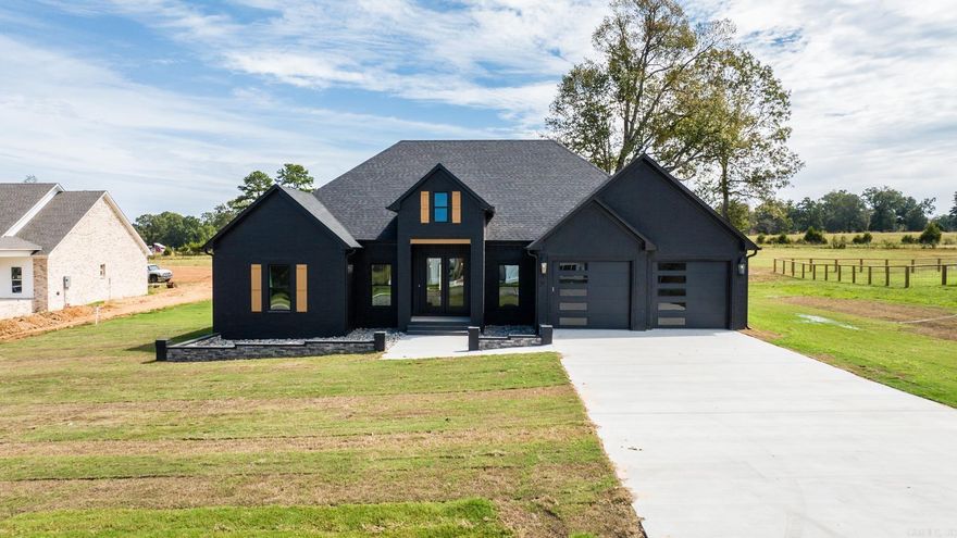 HIGH SPEED FIBER here! This house is a showstopper! Garage doors, primary bath shower glass and bathroom mirrors will be completed within the next 2 weeks. This one is ready for you to make your home. Kitchen has so much storage not counting the huge pantry hidden behind the cabinets in the kitchen. Enjoy the ambiance of the electric fireplace in the spacious living room. The guest bedrooms are separate from the primary bedroom. There is extra storage in the guest bath perfect for linens. You will be impressed with the laundry room and all the cabinetry as well as the size of the primary closet. The laundry room joins the primary closet and the closet enters the primary bathroom. The shower in the primary bath is beautiful. Private water closet. Enjoy the large backyard view from the covered patio. You will want to be a part of this beautiful new neighborhood.