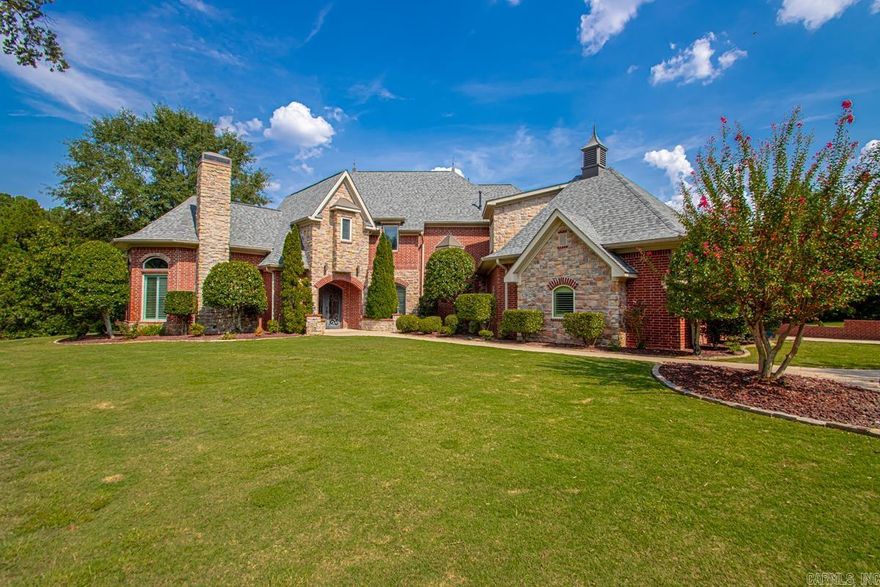 Stunning Custom Home on 3+ Acres with Pool, Shop & More! This beautifully designed home offers luxury and comfort at every turn-grand entry, soaring ceilings, rich hardwood floors, plantation shutters throughout and a spacious open chefs kitchen. Two main-level primary suites, private office, two living spaces, and a light-filled great room make everyday living a breeze. Upstairs features 2 bedrooms each with own bathroom, and a deluxe media room with 110" screen, hi-def projector, and surround sound. Step outside to a heated saltwater pool, outdoor speakers, and plenty of room to entertain. Bonus features include a 3-car garage, whole-house generator, safe room, 24×22 shop with floored attic and separate drive, plus a new roof in 2023. All appliances to convey. A rare find with space, style, and functionality!