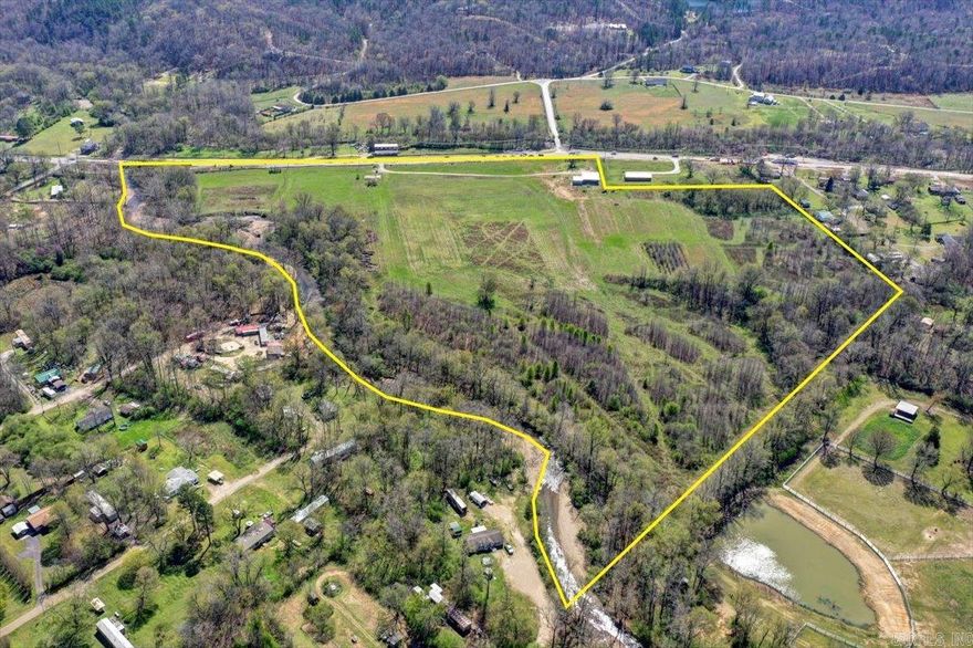 Location! Location! Location! The location of 5045 Park Ave is ideal for those looking for prime, level, buildable acreage. With 40 Acres and 1500 Feet of Highway frontage on Hwy 5 North and 1800 Feet along the South Fork Saline River, this is an opportunity that doesn't come along often.   Just half a mile from the Hwy 7 and Hwy 5 Bypass with 3 lanes, it's easy to access. Utilities include access to rural water supply, electricity, cable, and natural gas (along ALL the Hwy. 5 Frontage), and City Sewer is within 1 mile of the property as well.   Hwy. 7 is between Hot Springs (4.4 Miles) and Hot Springs Village West Gate (8.6 miles) going north, and (only 8.3 Miles to Hot Springs Village East Gate) on Hwy 5 is between Hot Springs and Hot Springs Village and Little Rock (50 Miles).  Great potential investment!!