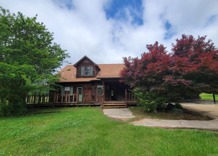 This spacious 3-bedroom, 2-bath home on nearly 7 acres is packed with potential and ready for your vision. With 2,599 sq ft of living space, this place is perfect for anyone looking to invest, renovate, or settle into country living with room to grow. All flooring needs to be replaced. Concrete subfloor/foundation on first floor. Plywood subfloor upstairs. Sold AS-IS. Eligible for FHA 203K financing— check out tinyurl.com/mvsfha203k for more info on this applicable home renovation loan! Agents please see remarks for showings and offer submissions.