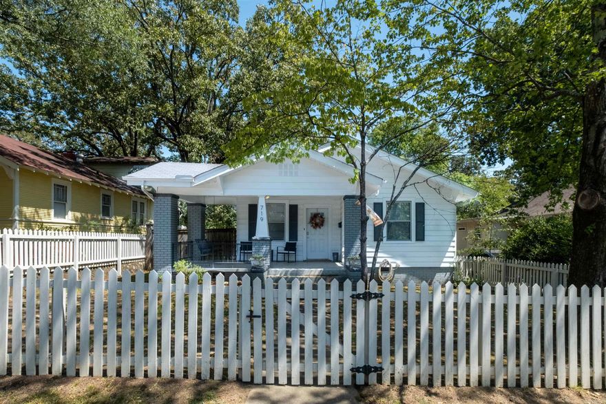 This Craftsman Style Cottage is welcoming, cozy and accommodates both relaxation and entertainment.  High ceilings, rich hardwood floors, and elegant molding contribute to the home's sense of character, while modern amenities ensure a comfortable and convenient lifestyle.  The 3 bedrooms provide a serene retreat along with updated bathrooms.  Whether enjoying your morning coffee on the porch or hosting an evening with friends the outdoor areas contribute to the overall allure.  Backyard features a privacy fence, outdoor storage building and parking area.  See agent remarks for more info