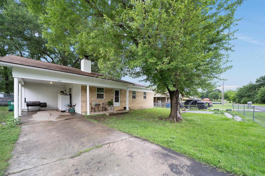 This cozy home sits in a well established neighborhood close to the freeway easily accessible to the heart of Beebe. It features a completely fenced yard two storage buildings and a storm shelter. Inside features a wood burning fireplace and sleek renovations with modern finishes, including updated flooring and kitchen surfaces, as well as a fridge and microwave. The beautiful french doors lead out back to a spacious deck perfect for entertaining. Come see your new home today!!