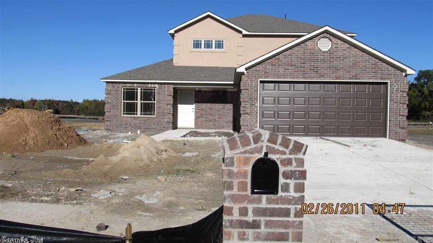 This is a all brick two story home provides you with a formal dining room as well as a eat in kitchen  and covered patio. There is a powder room located downstairs as well. The master bedroom is located downstairs. The master bathroom has a water closet with a large walk in closet. The second level of the home  offers 2 large bedrooms along with an 18 X 12 bonus room.