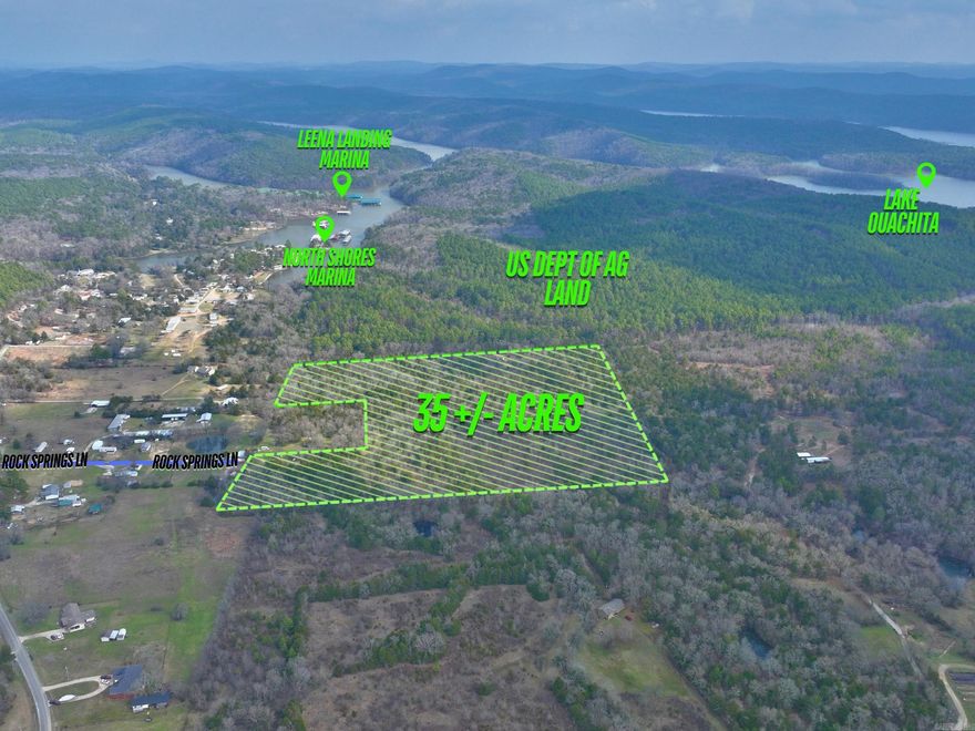 LAKE OUACHITA LIVING AWAITS YOU!! 3 BEAUTIFUL ACRES (MOL)  MORE ACREAGE AVAILABLE! BUY UP TO 35 ACRES (MOL)! LOCATED LESS THAN A MILE FROM NORTHSHORES LAUNCH RAMP (NAVY LANDING) 2ACRE TO 7ACRE TRACTS AVAILABLE!! EASY DRIVEWAY IN AND COUNTY WATER! ELECTRIC AT BOTH ENDS OF THE 35 ACRES! SELLER WILL PROVIDE SURVEY! BEAUTIFUL HOMESITES! WILDLIFE GALORE!! YEAR-ROUND CREEK! GREAT HUNTING!! NEAR HUNDREDS OF MILES OF USDA PUBLIC LAND!! 1/2 MILE TO THE LAKE! BUILD YOUR DREAM HOME IN THE MIDDLE OR SELL PART OF IT! INVESTORS, PUT IN A CAMPGROUND OR BOAT STORAGE!  SO MANY OPTIONS! THIS ONE WON'T LAST!!
