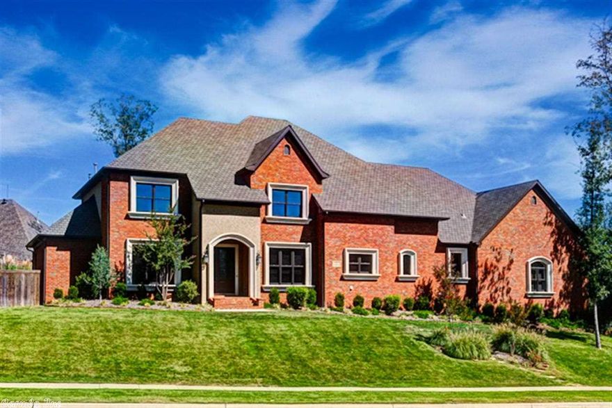 Beautiful Dream Home! This home has it all. Two story entry with main level having dining room, gourmet kit, two offices, two living, master and separate guest bedroom. Upstairs has three bedroom with bath suites in each room.  Large media/bonus room. Tons of storage. Screened in porch plus two covered patios to walk-out backyard. Best garage ever with three car bay plus additional 1-2 car bay behind. Great for workshop/hobbies/workout room. Control 4 technology system runs the entire house. Come see!