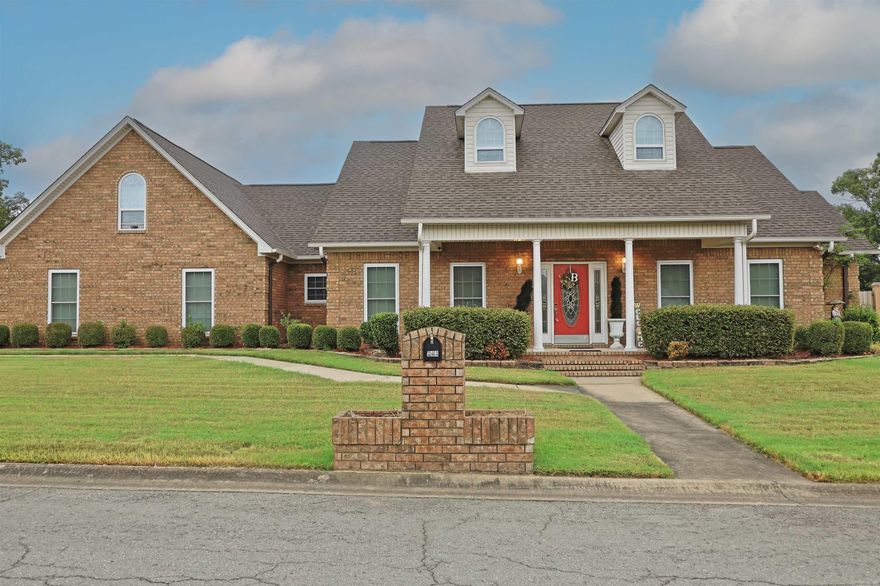 Welcome to this spacious and beautifully maintained home offering over 2,600 sq. ft. of versatile living space. Sitting on a large corner lot in the Woodlands subdivision, this 3BR, 3.5BA home includes a flexible 4th room currently used as a formal sitting area/office—ideal for working from home or easily converting to a 4th bedroom. The primary suite is conveniently located on the main floor, featuring its own fireplace, double shower, and jacuzzi tub for a true retreat experience. Upstairs, a generously sized bedroom and full bath provide privacy for guests or family members. Enjoy entertaining year-round with a spacious enclosed sunroom (accessible from both the living room and primary suite) that overlooks a beautiful in-ground pool. The backyard is an entertainer’s dream with a pool house complete with a sink and eating area, plus an additional storage room for lawn equipment. The interior boasts a formal dining room, newer interior paint, and a cozy fireplace in the living area. Additional highlights: 2 car garage, sprinkler system, laundry room, generator, new roof (2018)! Seller paying for pool to have new liner (buyer to pick), new lights, AND new pump. Call today to see!