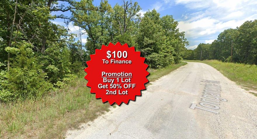 Buy one lot and get 50% off an additional lot! Owner-finance for easy terms. Nice lot to develop or hold for future value. Public water and electric are available to run to property and will need septic. Owner/agent. No mobiles allowed. Finance is $100 down and $99 a month for 10 months. Quit claim deed conveys. Closing costs are included. No limit on lots. Bulk land sales specialist with the best land prices in Arkansas. Over 10 years, as a licensed Realtor, selling land.  Parcel ID# 235-15057-000