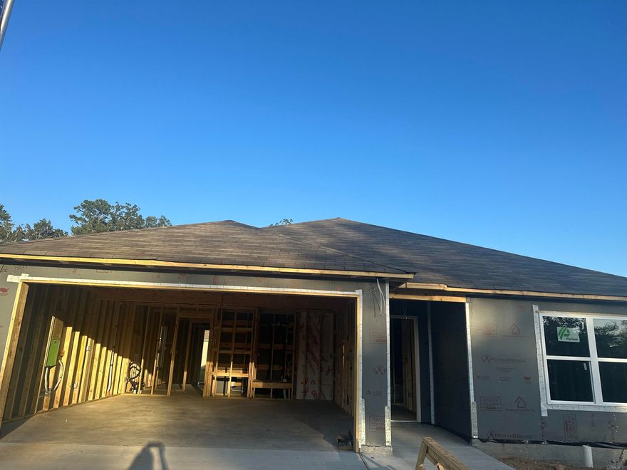 The Foster II plan is a time-tested favorite! It has a beautiful lead-in hallway that opens into a spacious Living Room and eat-in Kitchen. The Master Bedroom has a large walk-in closet that's separate from the bedroom. This plan also comes with a covered back patio! Tour it today! This home is on a corner, oversized lot.   Thoughtful upgrades included: 2030 Low E tempered window in Master Bath, soaker tub/shower combo in Master Bath, plumbing faucet upgrade 2, 8" deep Kitchen sink, pull out Kitchen faucet, added cable jack, crown on Kitchen cabinets, flush laminate bar top in Kitchen, Luxury Vinyl Plank flooring in wet areas and Living Room and adjacent hallways, raised ceilings in Living Areas per municipal requirements, fiberglass exterior doors, Cheyenne style doors, baseboards level 2, LED disk lights in Kitchen, full sod, microwave hood in Kitchen, corner lot, oversized lot.       THIS HOME IS SCHEDULED TO BE COMPLETE IN MID NOVEMBER.  ***AGENTS, PLEASE SEE AGENT REMARKS OR SHOWING REMARKS FOR VERY IMPORTANT INFORMATION.***  $100 initial assessment collected at time of closing.