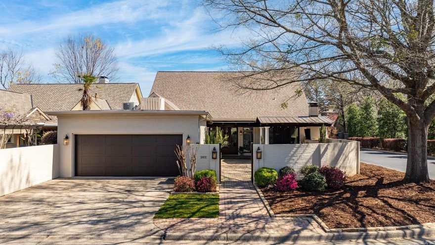 Perfection on River Heights Drive in the wonderful, gated area of Canal Pointe near the Arkansas River! This home was extensively renovated in 2015 and is just beautiful. Perfect hardwood floors run throughout the cozy den, formal living room & dining room and then into the large family room! There is a woodburning fireplace in the family room. The kitchen is a wonderful size with tons of cabinetry, nice appliances, walk in pantry & a built in fridge. The built in microwave has just been replaced. The primary bedroom is on the main level with a fabulous walk in closet which also houses the washer & dryer. The primary bath has a double vanity, walk in shower & soaking tub. In 2015 the upstairs was completely finished out with INCREDBILE heat & cooled storage. There are 3 lovely sized bedrooms, one ensuite with a shower. There is also a living space upstairs as well as a full hall bath. The home has a covered patio overlooking the fenced backyard & canal water.  A favorite feature - the covered outdoor front patio (added 2018) is so charming with a woodburning fireplace and yet so private inside the courtyard!! Entry into the 2 car garage from the courtyard as well. Easy living!