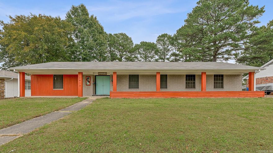 Welcome to Market 1912 Sherwood Dr, Jonesboro, Arkansas 72401 where location, style, and quality come together! This beautifully remodeled residence features four bedrooms, two full baths, and approximately 2,616 +/- sq ft of well laid out living space. Step into the grand marble-floored foyer with double entry doors, and enjoy the open flow into the large formal dining room and breakfast nook. The maple granite kitchen offers built-ins, a built-in ironing board wall, generous pantry space and the refrigerator and washer-dryer stays for added convenience. A vaulted great room awaits, boasting exposed wood beam ceilings and a stunning brick fireplace - perfect for cozy evenings or entertaining guests. Additional features include a sunroom leading to the fully fenced yard on a quarter-acre lot, a double garage, roof replaced in 2021, and striking cedar accent touches on the exterior. All this nestled in a desirable Jonesboro neighborhood, close to schools and amenities. Don't miss this opportunity, call today to schedule your private tour and elevate your lifestyle! ?