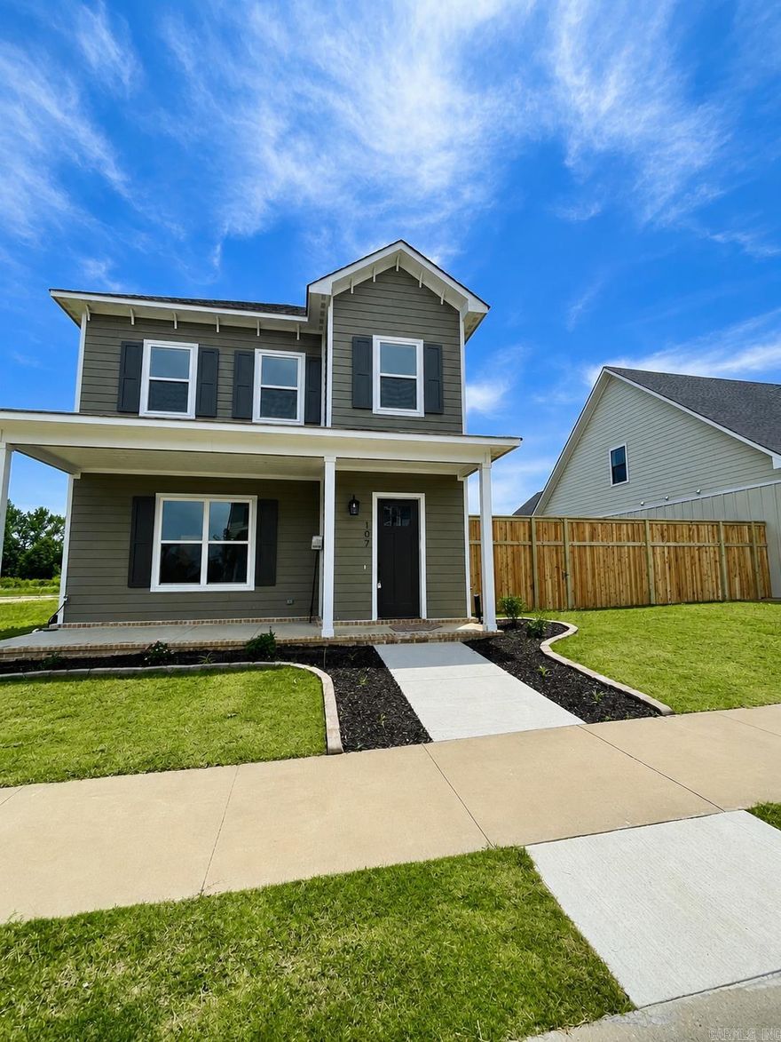 This stunning new construction home in Legacy Farms is  complete and move-in ready for its first owners. Designed with upscale finishes and thoughtful details throughout, it features 10’ ceilings on the main level and 9’ ceilings upstairs, creating a bright, open feel.  The kitchen offers beautiful countertops, a built-in wall oven, and a spacious pantry, flowing seamlessly into the open-concept living area—perfect for entertaining. The primary suite includes a spa-like bathroom for the owner's retreat.  Built for energy efficiency with 2x6 exterior walls, slab foam insulation, R-21 insulation, a high seer HVAC system, and a gas tankless water heater.  Enjoy relaxing on the covered back porch with extra outdoor living space. Located in a convenient subdivision within the Cabot School District, just minutes from town yet tucked away for added privacy. Schedule your showing today!