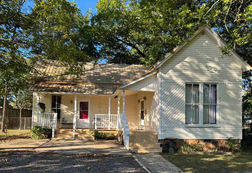 This is your chance to own a beautiful historic home in the heart of Downtown Heber Springs. This cottage is so warm and inviting with its beautiful porches, updated kitchen and a metal roof that is maintenance free! In addition to its charm, it also has an updated foundation, new vapor barrier, hot water heater, thermostat, electrical main, and a refrigerator that will remain! Located within walking distance to Spring Park and local shopping, this rare beauty will not last long!
