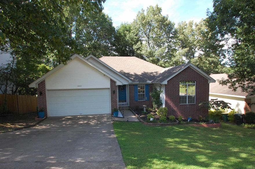 Very well kept 3 bedroom, 2 bath home in Cherry Creek. Lots of updating inside. Split floor plan. Spacious primary bedroom and bath with separate shower, jetted tub, double vanity, and large walk-in closet. Deck over looks the natural back yard with lots of mature trees. Great room with vaulted ceiling, recessed lighting, and fireplace. Laminate flooring. Tile flooring in the utility room. Bright kitchen with electric surface range and dining area. Dishwasher approx. 2.5 years old. Large walk-in crawl space that can be used as extra storage or work space. 2 car garage.