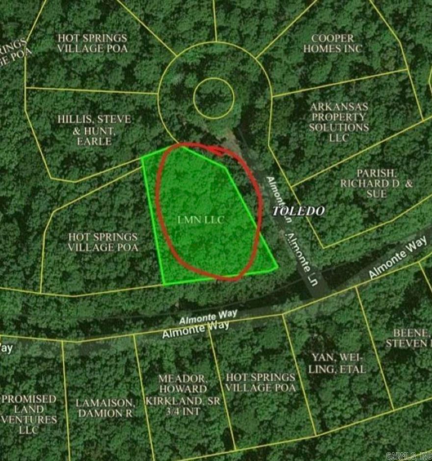 Amazing Lot for sale in Hot spring village! Situated in a beautiful, developing neighborhood. This property offer much potential.