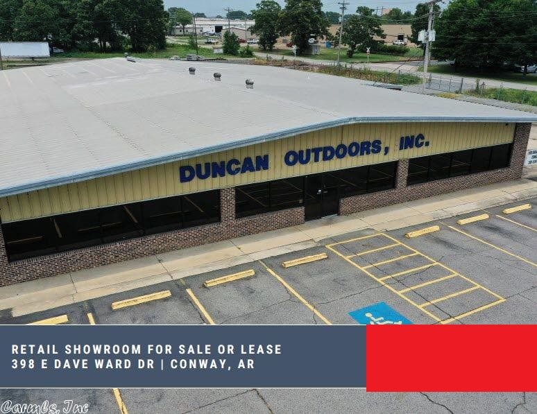 11,250 SF red iron building on 1.41 acres located on a signalized corner across from Conway's largest employer Acxiom. Property is strategically located fronting Dave Ward with an approximate traffic count of 35,000 vpd. Structure allows for a adaptive reuse remodel and is ideal for several different uses.