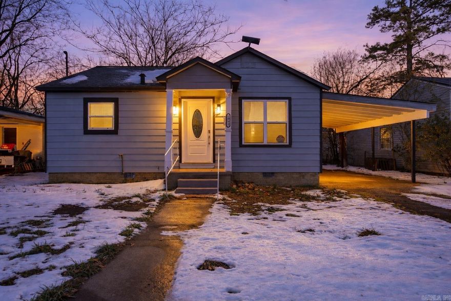 Completely remodeled from the studs in this charming cottage-style home! The feel of brand-new construction without the price tag. The thoughtfully redesigned floor plan features luxury vinyl flooring throughout the living areas and elegant tile in both bathrooms and primary bedroom. Each bathroom boasts large stand-up tiled showers. Rain shower heads for a spa-like experience in the bathroom off the primary bedroom. The kitchen is equipped with a brand-new gas stove and a stylish pot filler faucet, perfect for everyday cooking and entertaining. Built-in storage has been added to every bedroom closet, along with a cute and functional storage at the end of the hallway. A new front-load stackable washer and dryer will convey with an acceptable offer. Conveniently located near the school, this home offers endless possibilities in a cozy yet modern setting. Move-in ready and beautifully finished—this is one you don’t want to miss!  See confidential remarks.