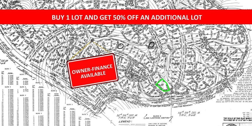 Buy one lot and get 50% off an additional lot! Owner-finance for easy terms. Cash buyers can pay by debit or credit card as well. Nice lot to develop or hold for future value. Public water and electric are available to run to property and will need septic. Owner/agent. Finance is 5 months at $194 and closing costs are included. Lots marked with red banner are part of promotion. No limit on lots. Buyer responsible for any/all taxes and lots sold "as-is". Quit claim deed conveys. Parcel ID# 145-11796-000