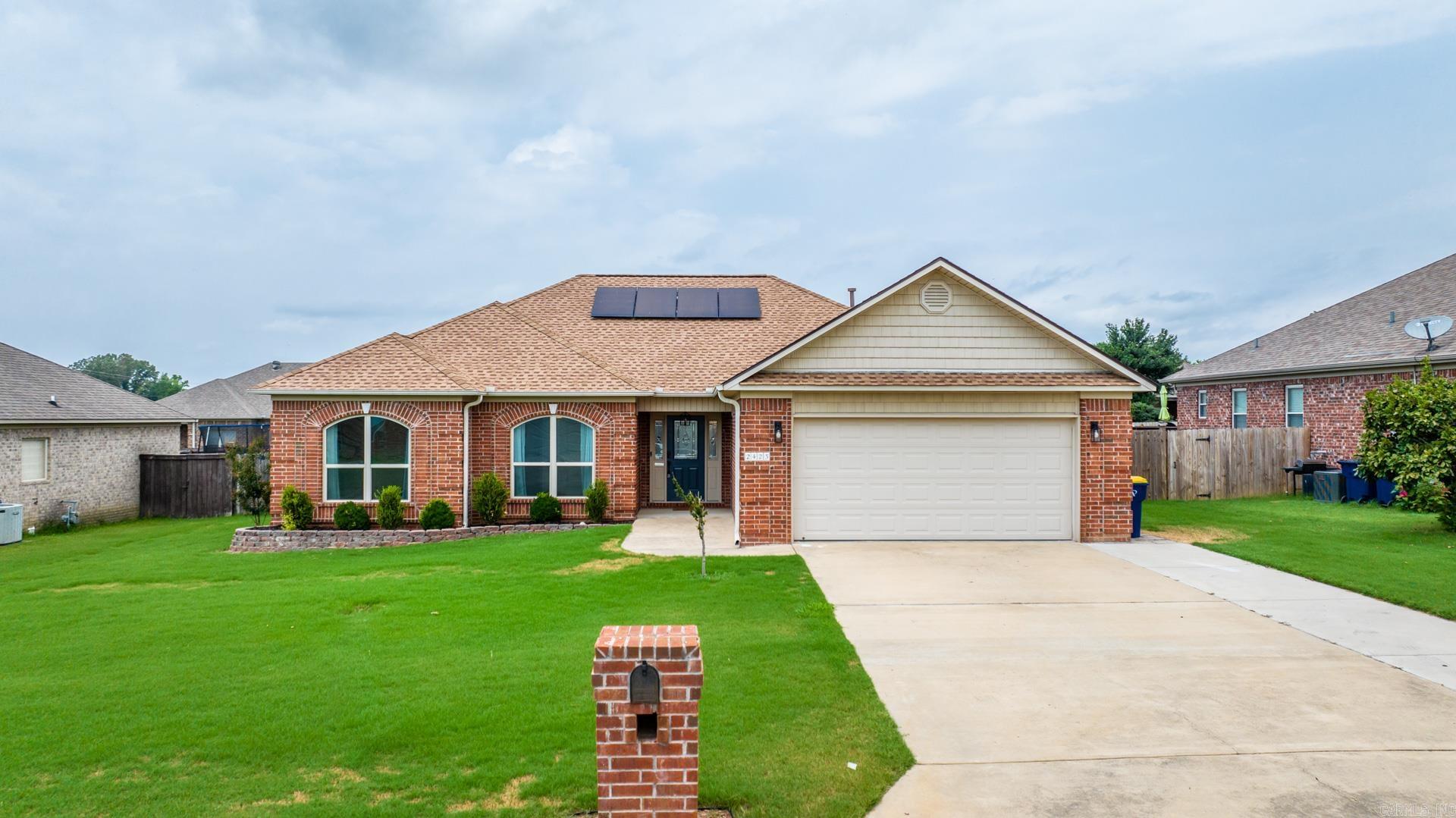 Spacious and open home in a great neighborhood and perfect location! Large living room includes gas fireplace and tray ceiling. Beautiful kitchen that flows into eating area and family area. Split bedrooms. No carpet and gorgeous updates. Home features solar panels. No smoking, up to 2 pets allowed with approval and fees. Application/background check/rental verification and security deposit required.
