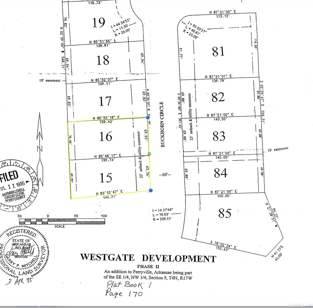 Lot 15 & 16 of Westgate Phase 2. Subdivision lots available for sale. Lots adjoin. These could be developed individually or left together. Site built homes only. Utilities available at road. First Electric Coop area electricity provider. Perryville city water and sewer. Fiber internet available.