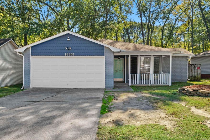Welcome to this charming 3-bedroom, 2-bath home in the desirable Crystal Valley Manor subdivision! Tucked away on a quiet street with quick access to the highway, this home offers both convenience and comfort. The vaulted living room features an exposed wood beam and a cozy gas log fireplace, creating a warm and inviting atmosphere. The open layout flows seamlessly into the dining area and kitchen, which boasts updated cabinets, solid surface countertops, and granite in the bathrooms. Step through the double doors to enjoy a spacious outdoor living area with a 17x27 concrete patio overlooking a large, fenced yard that backs up to a wooded area—perfect for relaxing or entertaining. Additional highlights include hard surface flooring throughout the main areas, carpeted bedrooms, a two-car garage with cabinets, and several major updates: roof less than three years old, furnace (2021), AC unit (2019), water heater (2024), new gutters, and all new ductwork.