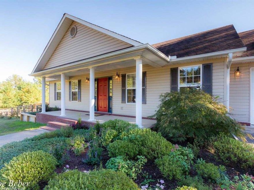 Country Elegance!Truly immaculate 3 ac's is fully fenced w/ livestock shed, 600 sq.ft equipped Workshop,chicken coop w/nesting boxes, All w/elec. This 2024 Sq.ft. 3/2 split floor plan features: Beautiful hardwood fl's, tall ceilings , open Kit, living and dining w/formal dining rm, Private master w/ LUX bath and closets! Large utility, 530Sq.ft partially covered deck , oversized 2 car garage , Mature landscaping offers rows of 14' Leyland Cypress Trees and custom built flower/veg beds. MUCH MORE TO SEE!