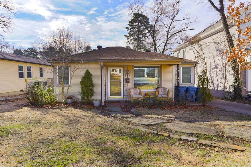 Come see this super cute Cammack Village cottage! It’s on a beautiful tree-lined street within walking distance to Jefferson Elementary, Baker Park and the Cammack Village Pool.  Two living spaces connected by a kitchen and dining area. Kitchen has electric stove, dishwasher and disposal. Storage shed/workshop in the great back yard. Two bedrooms and one bath in an area that is surrounded by much larger homes.