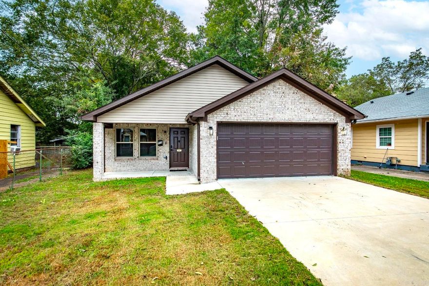 Beautiful 3-bedroom, 2-bathroom home situated in the heart of North Little Rock. Built in 2023, this property offers modern construction and quality craftsmanship throughout. The open floor plan is highlighted by granite countertops and luxury vinyl plank flooring that extends through every room, creating a seamless and stunning design. The kitchen provides ample counter space and storage, ideal for both everyday living and entertaining. The spacious primary suite includes a great sized primary bathroom and generous closet space. Exterior features include full brick construction, and a large, completely privacy-fenced backyard that is perfect for outdoor enjoyment. This home is an excellent opportunity for a first-time buyer or anyone seeking a move-in ready property in a convenient location close to shopping, dining, and schools! This property can be yours & just in time for the holidays!! Call today for your private showing!