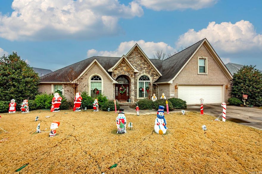 Enjoy the space for a large family with private home office and craft space!  Lots of bedrooms for family or guests-upstairs features bedroom/man cave/tv room plus big bedroom with room for 2 beds!  Plus full bathroom!  Flow through this spacious home with formal dining space for those holidays meals, huge kitchen with cabinetry galore!  Fabulous microwave/air fryer only 2 yrs old!  Roof, HVAC, dishwasher are about 11 yrs old, yard sprinkler system only 3 yrs. New luxury vinyl flooring 3 yrs old. Home has a generator, too-how awesome is that?! You will love the barrel ceiling in the kitchen!!! Estate sale planned for around Christmas so bear with us in preparations.  See agent notes.