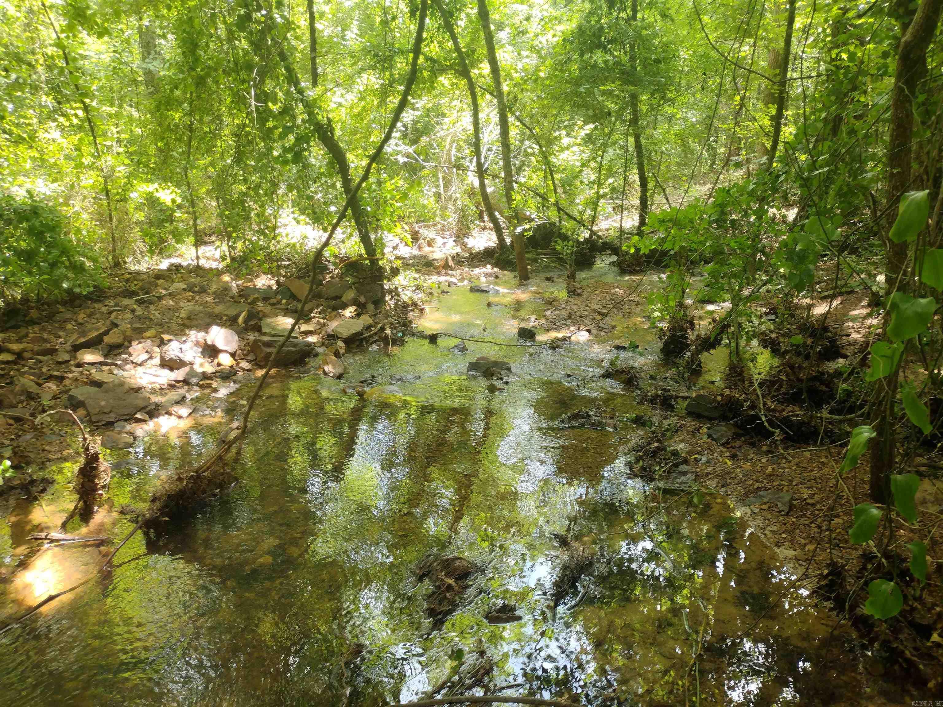 This stunning property near Greers Ferry Lake boast small creek with great view potential and a 30-foot easement from state highway.