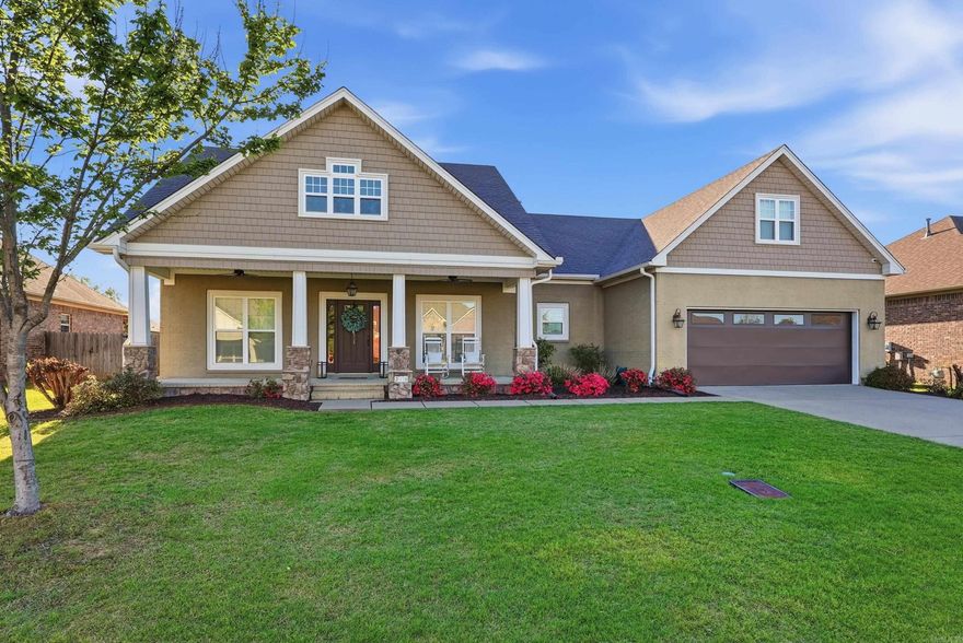 Located in one of West Conway’s most coveted neighborhoods, this beautifully maintained home offers the perfect blend of comfort, functionality, and style—all just minutes from everything Conway has to offer. Featuring 3 bedrooms, 3 full baths, and a huge bonus room, the thoughtfully designed floorplan creates a seamless flow ideal for both everyday living and entertaining. Just off the entry, a flexible space can serve as a dining room, home office, or playroom to fit your needs. The kitchen is a standout with cabinets to the ceiling, illuminated upper cabinetry to display your favorite pieces, and plenty of workspace. Storage is abundant throughout the home, with closets and cabinetry around nearly every corner. This property has been truly loved and it shows in the details. Homes on this street rarely become available and tend to sell quickly—don’t miss your opportunity to make it yours!