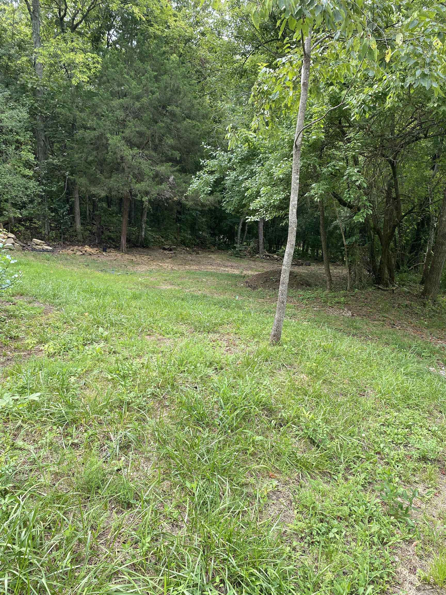 Nice double lot, located on a quiet, dead end, paved street, with no restrictions. This lot has a country feel, yet lies within the City Limits of Leslie, AR. A great summertime view through the trees across the road, and an even better view once the leaves fall. The lot backs up to woods, and is very private. There was a home on it that has been torn down, and removed, so it has City water, sewer, and power on the property, just waiting for a new home. It has many good areas for a garden. There is an old well and partial rock fence along the tree line. The lot is partially fenced for pets. This lot is approximately 25 miles to Mt. View, 30 miles to Clinton, and 30 minutes to the Buffalo River.