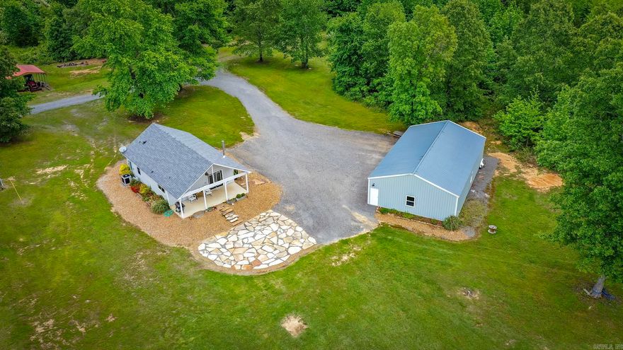 **ONE OF A KIND** 30.97 +/- acres located in the "Heart of Greers Ferry" with less than a mile to public lake access at the end of Stark Rd. (see map in pic, not a boat ramp but great shoreline for swimming & fishing). This property has so many opportunities & has been used in the past for Yoga retreats, Airbnb/Short term rental, Wedding Venue, etc. (Option for an additional $35,000 to make a package deal to include a Bobcat 331 Excavator, Mahindra 2538 Tractor, & Ex-Mark Riding Mower.).The land includes a 2 Bedroom/2 Bath home built in 2019, 30x50 shop heated & cooled w/plumbing stubbed out,2 Ponds (I call one the "Crown Royal" pond),a 16x20 Carport, a newer Storage Building, storm cellar, & a historic barn from the 1800's that was dilapidated & completely rebuilt by the Sellers to make into the cutest Barn with Living Quarters, plumbing, new electrical, its own Septic System, city water, & most of the furniture items will stay along with some table & chairs that were once used during different events held on the property (Refurbished Barn is being sold as-is but has so much character & is fully functional)