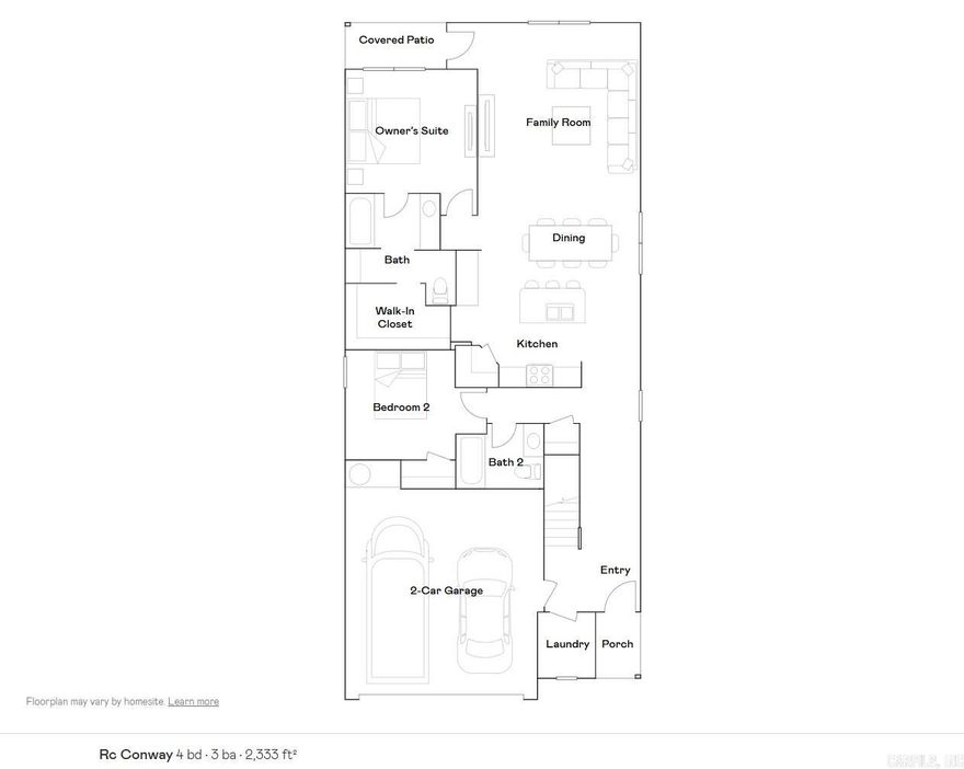 This new two-story Conway plan includes a versatile kitchen/ dining area with a center island that overlooks the welcoming family room and covered patio, perfect for seamless indoor-outdoor living. The first floor also contains the private owner’s suite with an attached bathroom and an additional bedroom. On the top floor are the remaining two secondary bedrooms and a game room ideal for entertainment.  **SEE SHOWING REMARKS & AGENT REMARKS FOR IMPORTANT INFORMATION**"