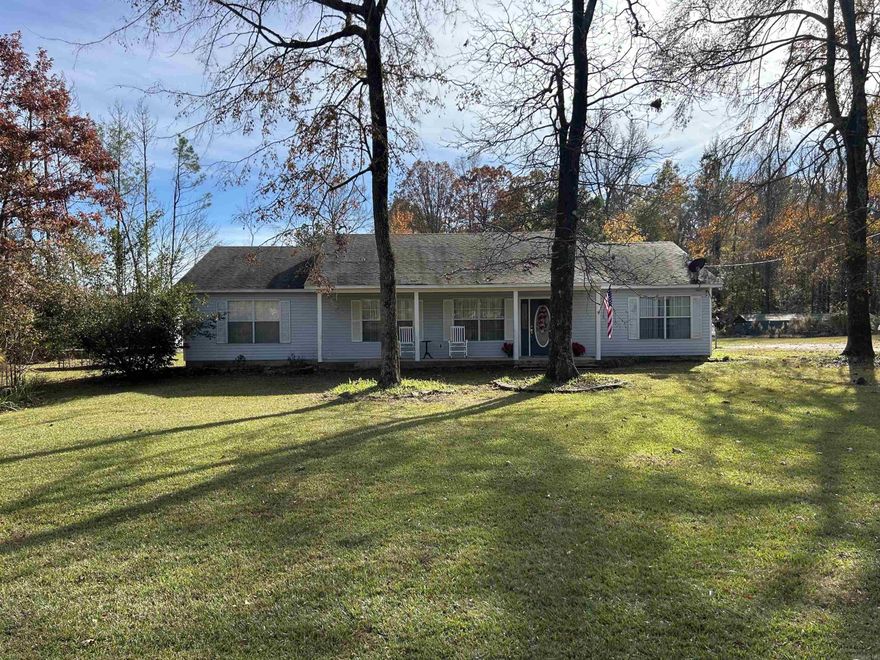 Nice country home on 5 acres*the front of the land is cleared where house is and the back of the land is all woods*great place to raise a family*no subdivision restrictions so bring your livestock*current survey being done*nice size kitchen*open floor plan*all rooms are big*pantry*lots of windows for natural lighting*bonus rooms=part of the garage has been converted to a mud room and a small office*roof approximately 6 years old*HVAC around 12 years old*country living*even has a chicken coop*there is a well on the property that isn't being used but the house is on public water*internet provider is Kinectic*hard to find a house in the country this affordable*