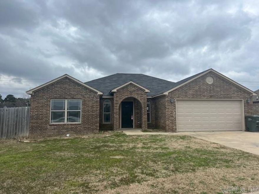 Has Brookland been the area you were looking for? This property has many possibilities. Starting with a slab foundation and great bones. Including over 1700 square feet, split floor plan, in ground swimming pool, privacy fenced, brick and located in the Brookland Hills Subd. There are 4 bedrooms and 2 bathrooms. Please see showing and agent remarks.