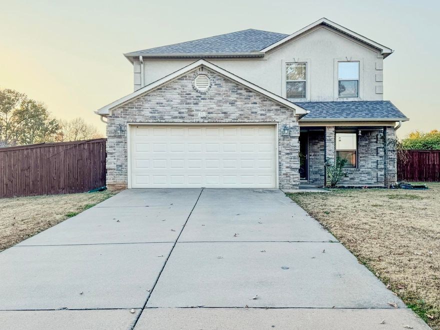 Spacious 3 bedroom, 2.5 bathroom all brick house on a large corner lot in the upscale Southern Comfort Estates neighborhood. This freshly painted house boasts luxury vinyl plank flooring, an oversized kitchen with stainless steel appliances - large refrigerator INCLUDED - pantry and cabinets galore! The open concept kitchen and living room is perfect for entertaining and the bonus space is ideal for a home office or sitting area. Upstairs you'll find another living area with built-in cabinetry, three bedrooms and two bathrooms! Outside you'll find a large privacy fenced backyard with plenty of room to play catch with Fido or even a game of kickball with neighbors! Not only does the house have everything you want, it's located where you want it! Within walking distance to schools, parks and shops and only a few minutes from the interstate for quick commute to Little Rock Air Force Base, Searcy & Conway, this home is the full package! Apply today for your personal tour! *No hidden fees!